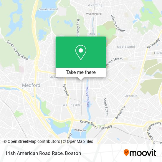 Mapa de Irish American Road Race