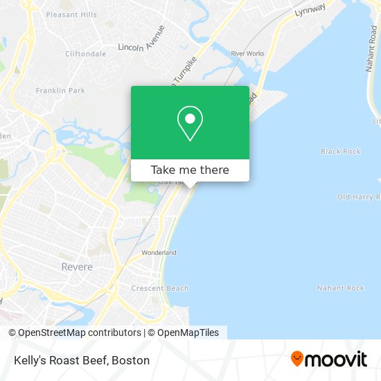 Kelly's Roast Beef map