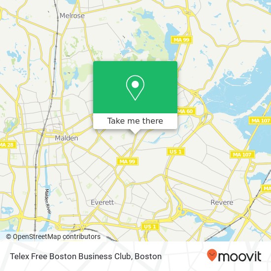 Telex Free Boston Business Club map