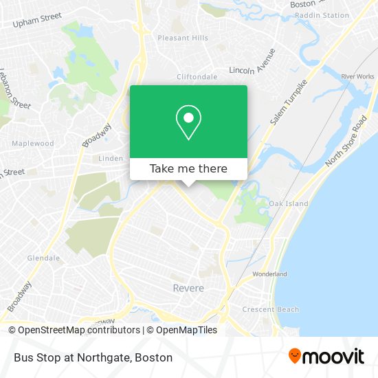 Bus Stop at Northgate map