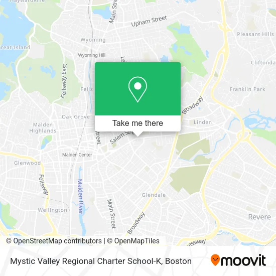 Mystic Valley Regional Charter School-K map