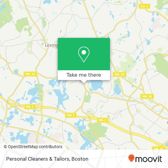 Personal Cleaners & Tailors map