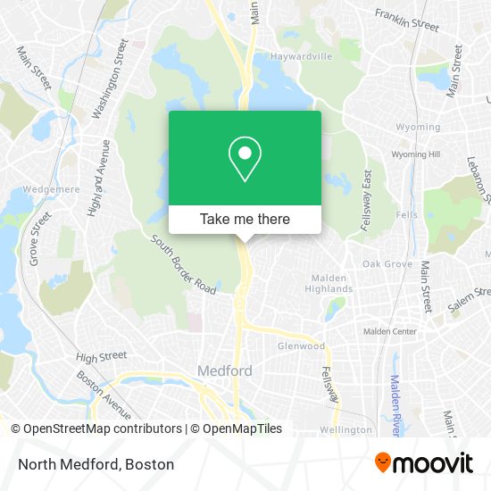 North Medford map