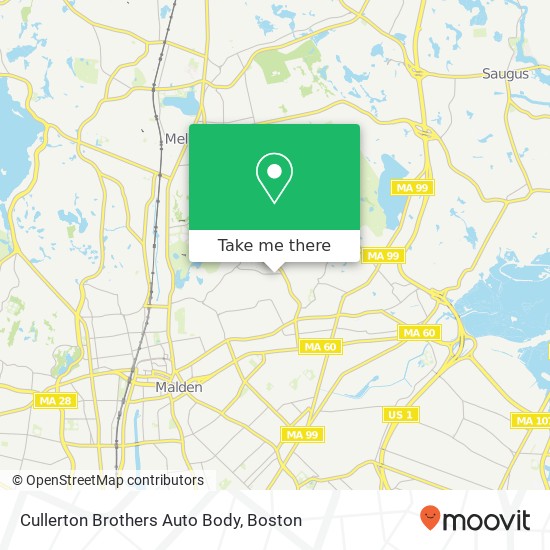 Cullerton Brothers Auto Body map