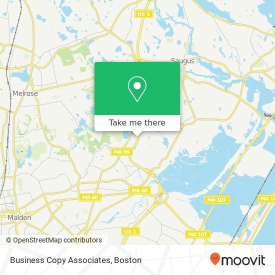 Business Copy Associates map