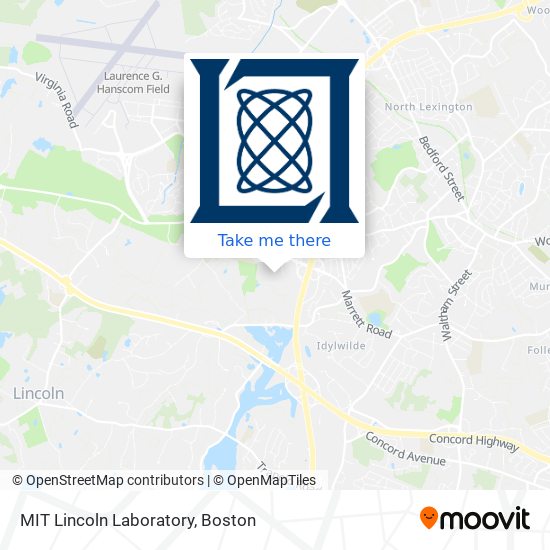 MIT Lincoln Laboratory map