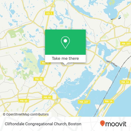 Mapa de Cliftondale Congregational Church