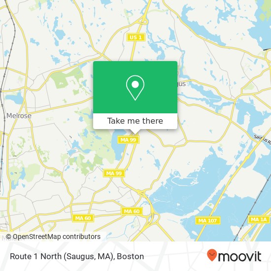 Mapa de Route 1 North (Saugus, MA)