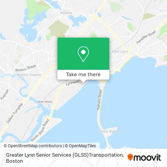 Greater Lynn Senior Services (GLSS)Transportation map