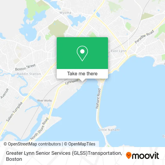 Greater Lynn Senior Services (GLSS)Transportation map