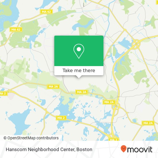 Hanscom Neighborhood Center map
