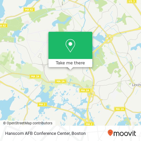 Mapa de Hanscom AFB Conference Center