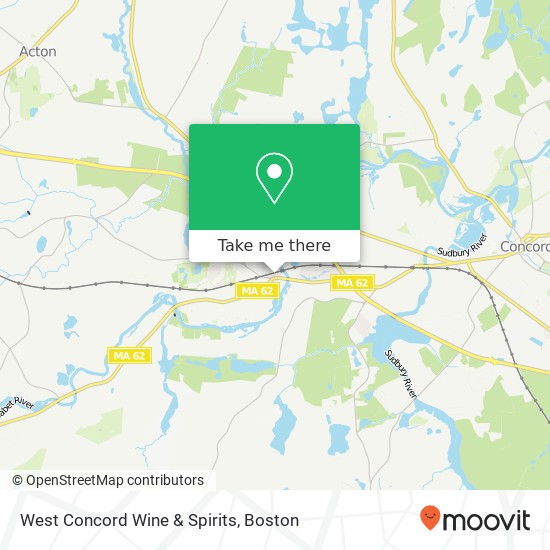 West Concord Wine & Spirits map