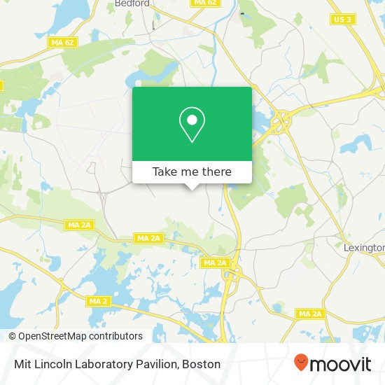 Mit Lincoln Laboratory Pavilion map