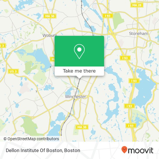 Mapa de Dellon Institute Of Boston