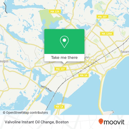 Valvoline Instant Oil Change map