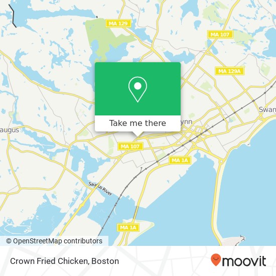 Crown Fried Chicken map