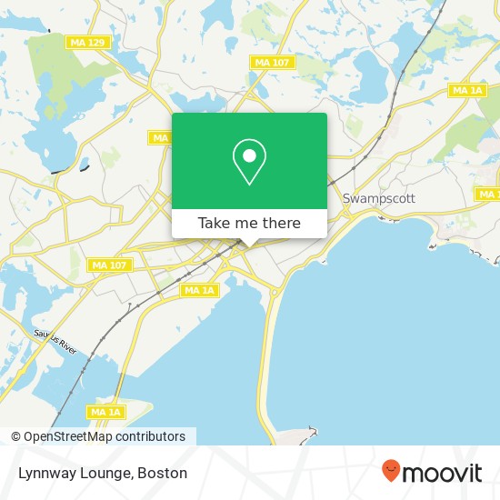 Mapa de Lynnway Lounge