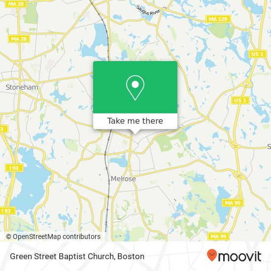 Mapa de Green Street Baptist Church