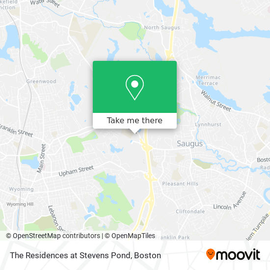 Mapa de The Residences at Stevens Pond