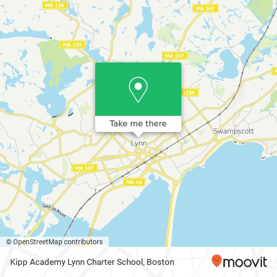 Kipp Academy Lynn Charter School map