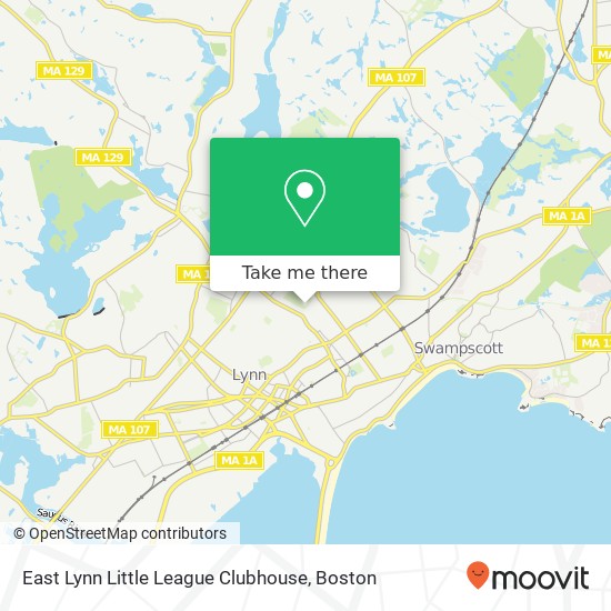 Mapa de East Lynn Little League Clubhouse