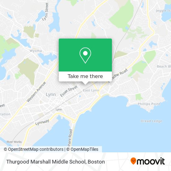 Mapa de Thurgood Marshall Middle School