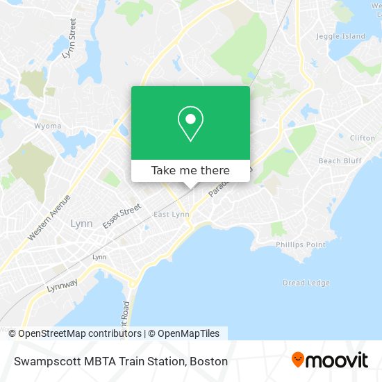 Swampscott MBTA Train Station map