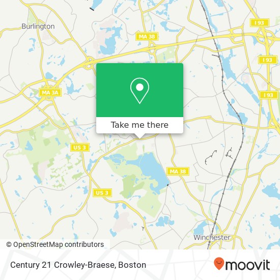 Century 21 Crowley-Braese map