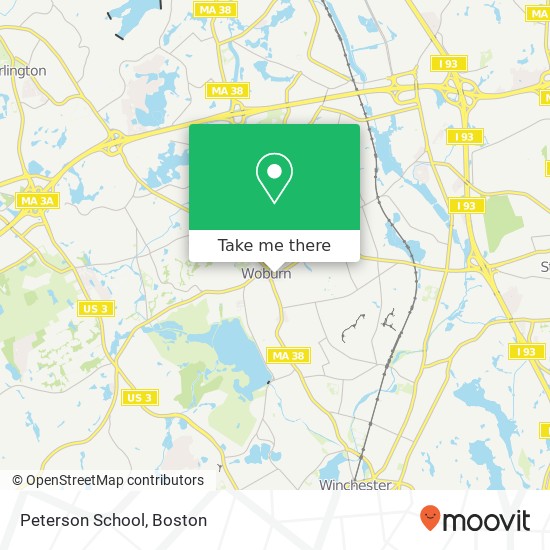 Mapa de Peterson School