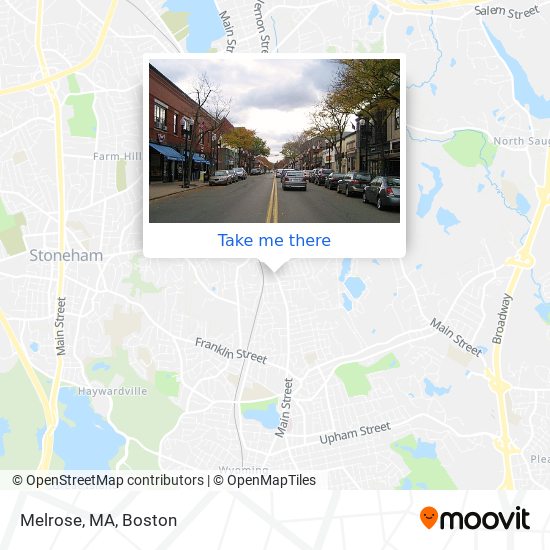 Melrose, MA map