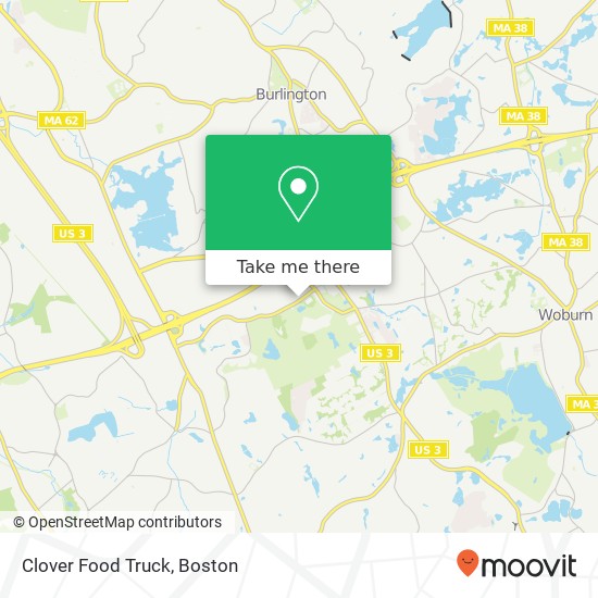 Mapa de Clover Food Truck