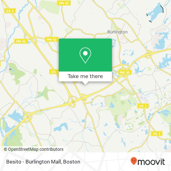 Besito - Burlington Mall map