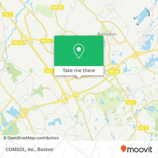 COMSOL, Inc. map