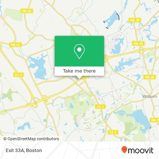 Exit 33A map