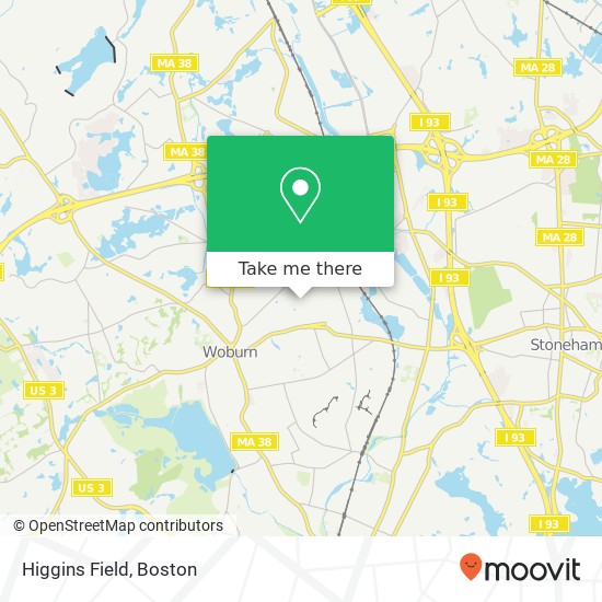 Mapa de Higgins Field