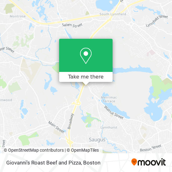 Giovanni's Roast Beef and Pizza map