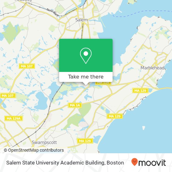 Mapa de Salem State University Academic Building