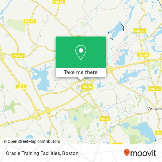Oracle Training Facilities map