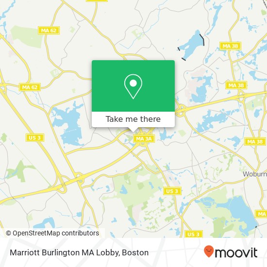 Mapa de Marriott Burlington MA Lobby