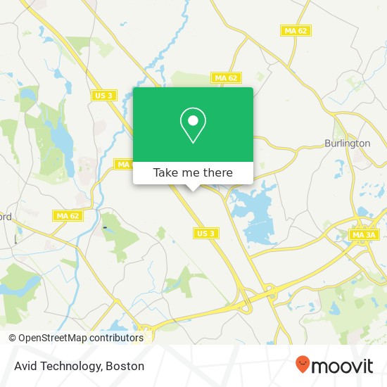 Mapa de Avid Technology