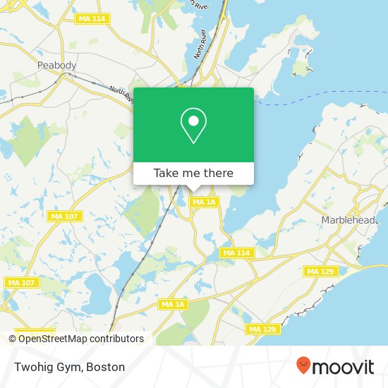 Mapa de Twohig Gym