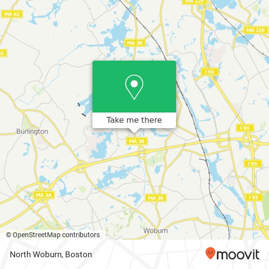 Mapa de North Woburn