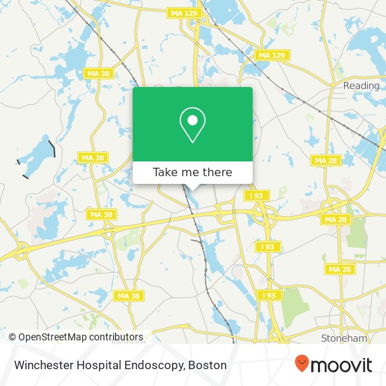 Winchester Hospital Endoscopy map