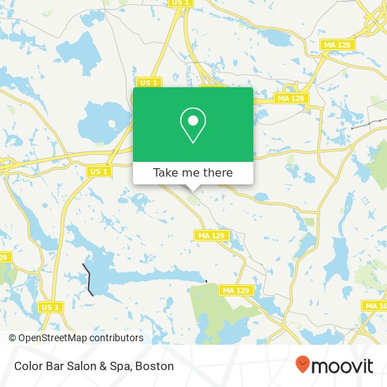 Mapa de Color Bar Salon & Spa
