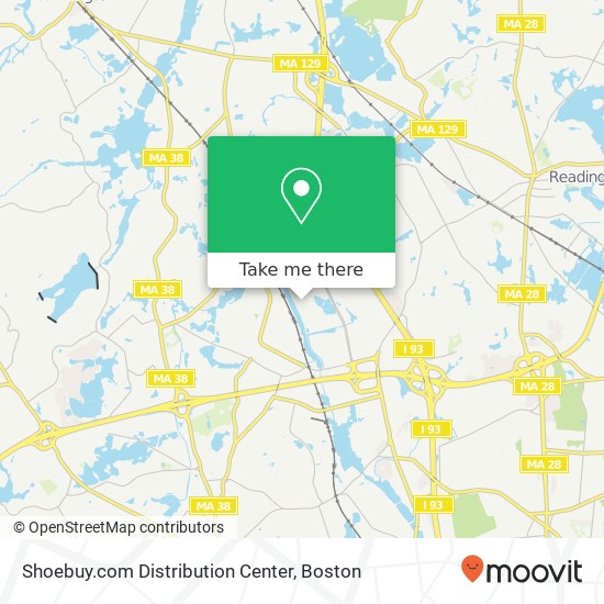 Shoebuy.com Distribution Center map