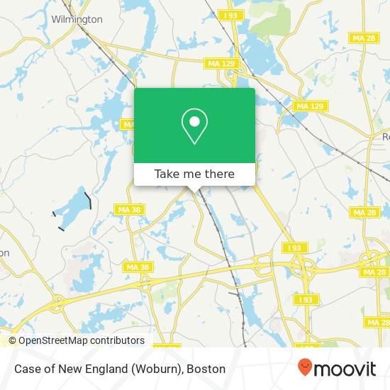 Case of New England (Woburn) map