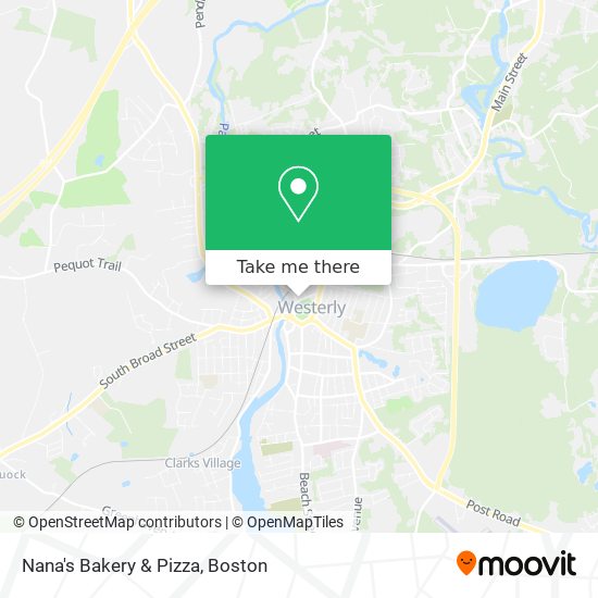 Nana's Bakery & Pizza map