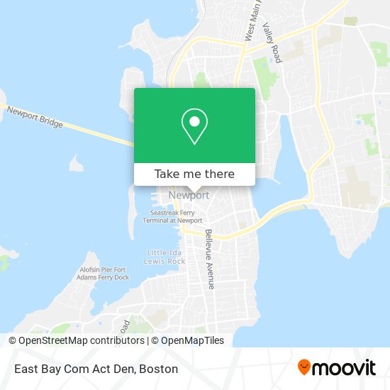 East Bay Com Act Den map