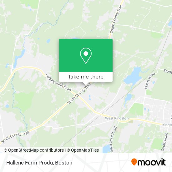 Hallene Farm Produ map